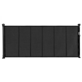 Retractable Baby Gate 34.2in Tall Extend to 70.87in Wide for Kids or Pets Black
